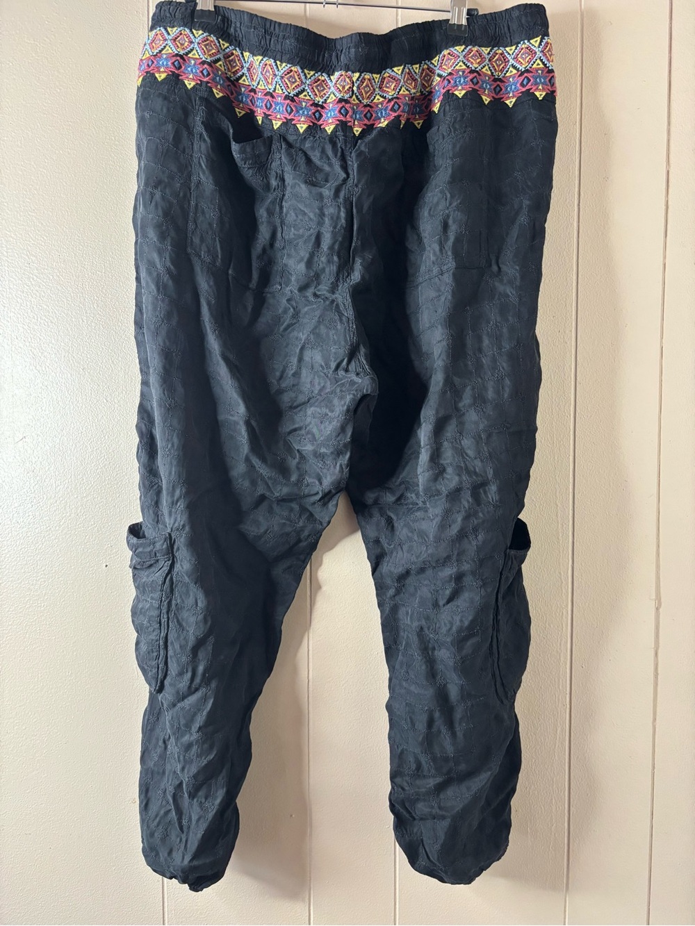 Johnny Was Cargo Pants Embroidered Joggers XL - Picture 5 of 5